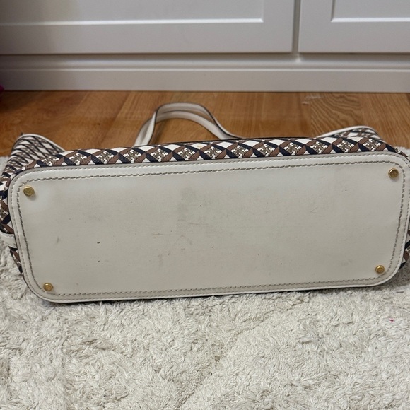 Tory Burch Geo Logo Top Zip Tote - Picture 4 of 8